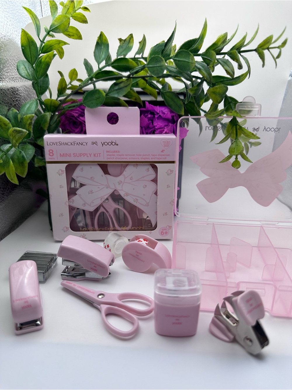 LoveShackFancy Heirloom Scissors Travel/School/Office Stationery Pink Mini Kit